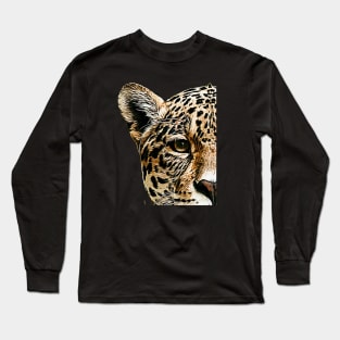 Protect Jaguars #1Black Background Long Sleeve T-Shirt